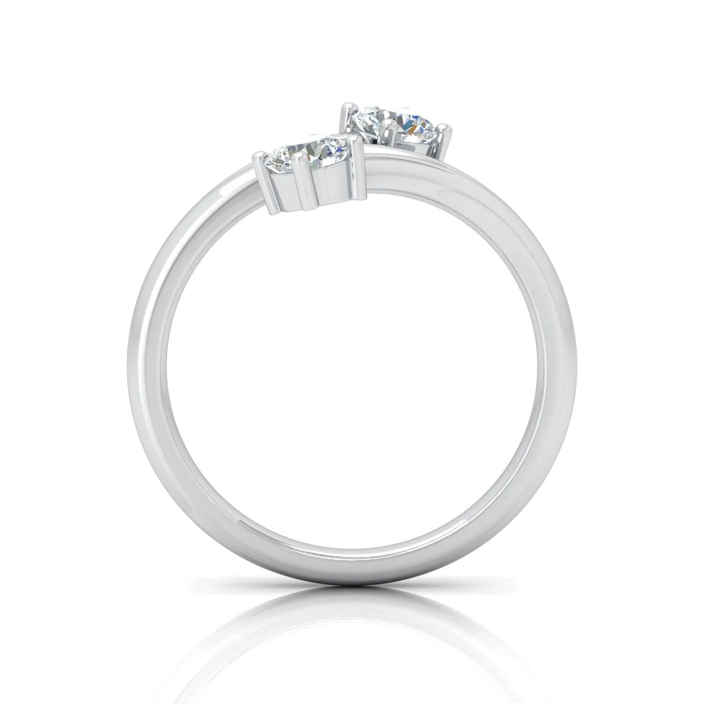 IGI Certified 2.00 Carat F/VS Round Diamond Solitaire Toi-Moi Engagement Ring - amadadiamonds - Image 6