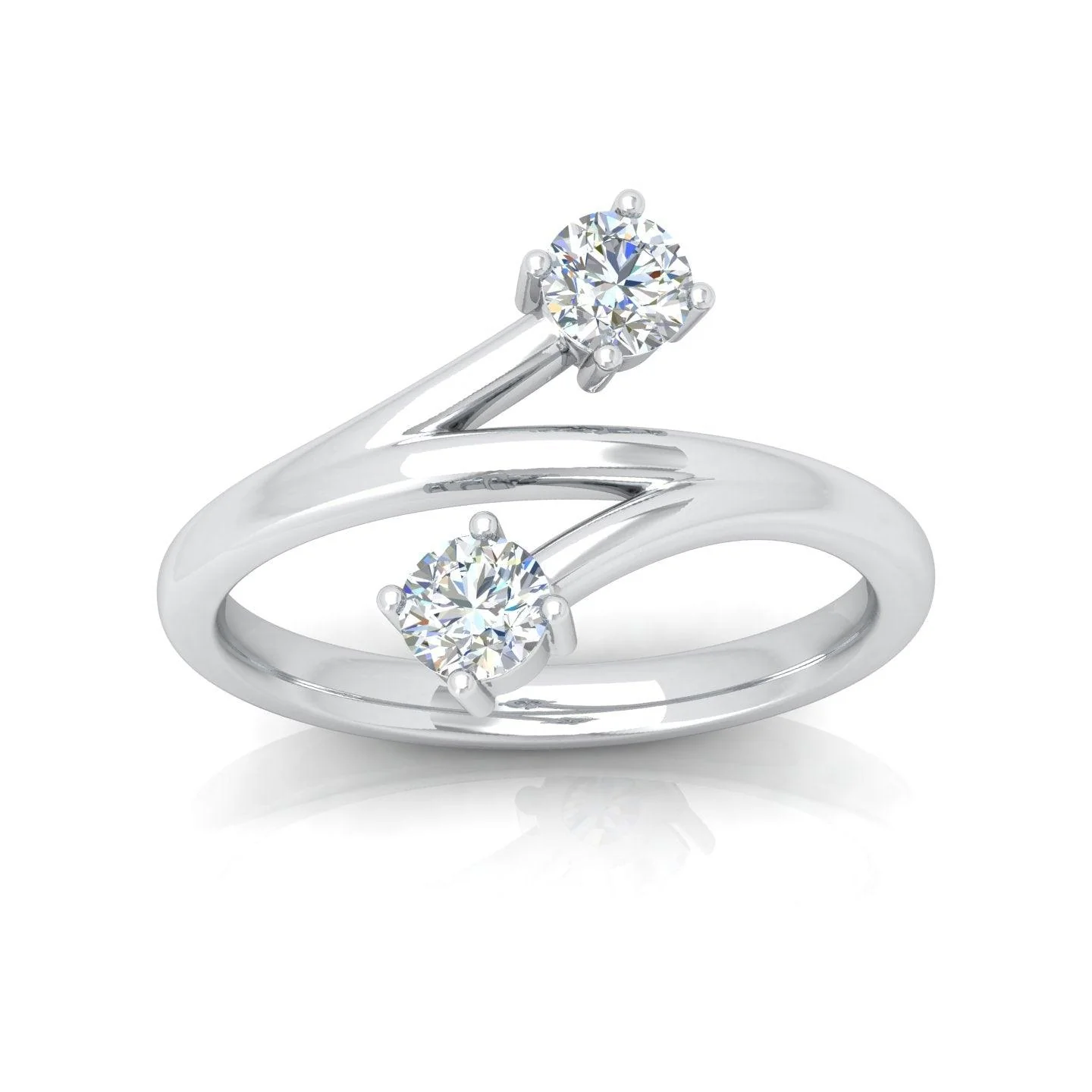 IGI Certified 2.00 Carat F/VS Round Diamond Solitaire Toi-Moi Engagement Ring - amadadiamonds - Image 7