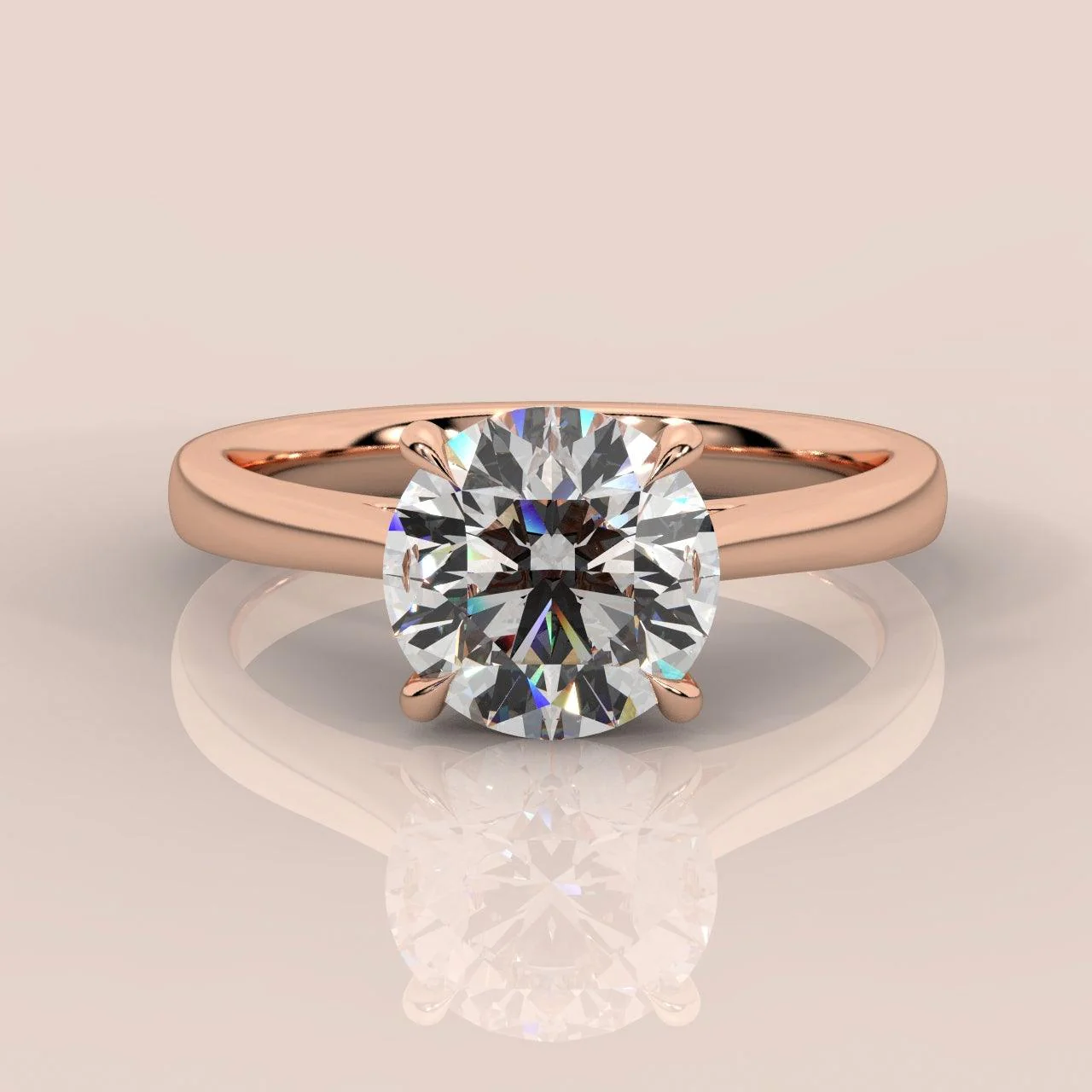 AMADA - ROUND DIAMOND SOLITAIRE ENGAGEMENT RING - Image 4