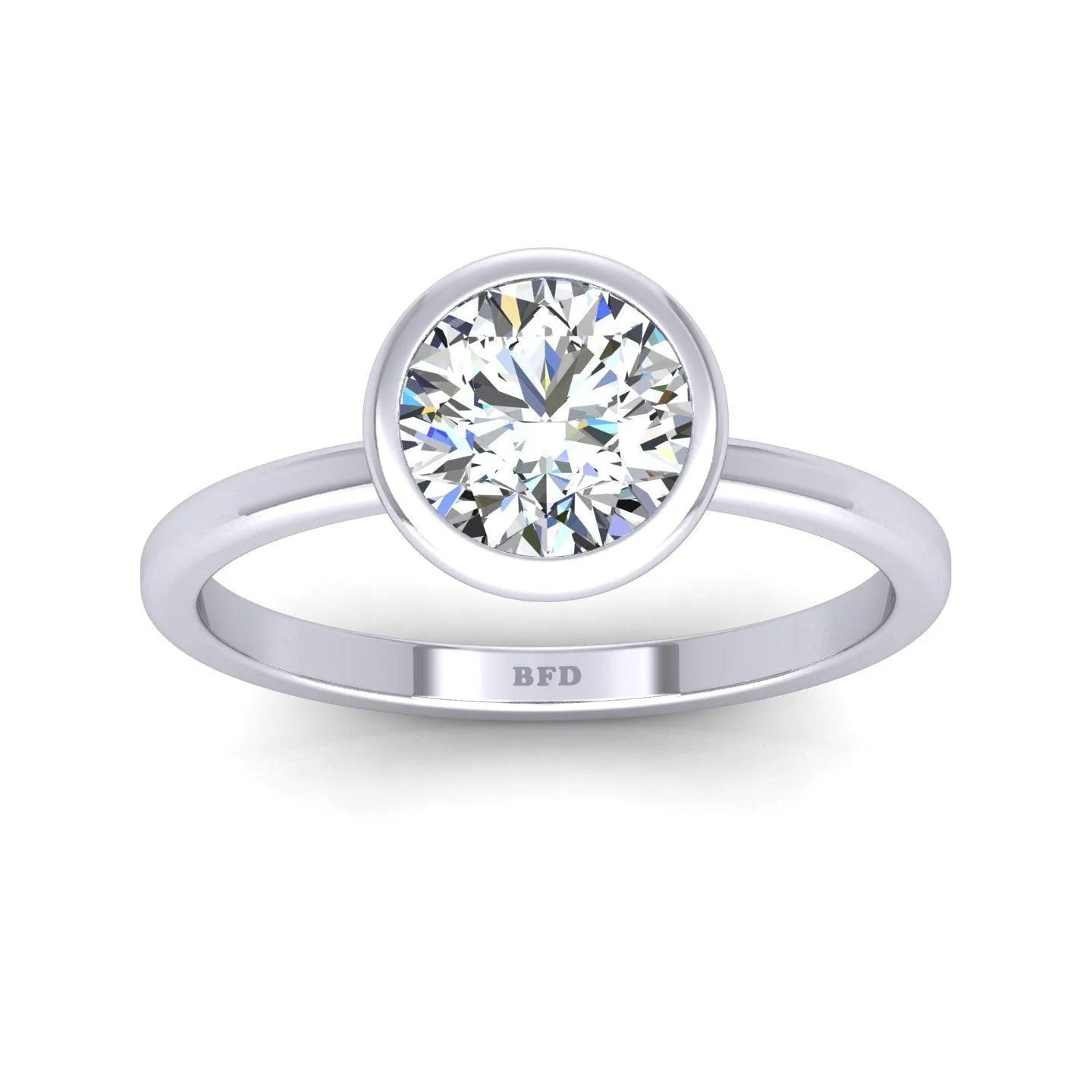 Certified Classic Round Diamond Solitaire Engagement Ring 1.00CT E/VS