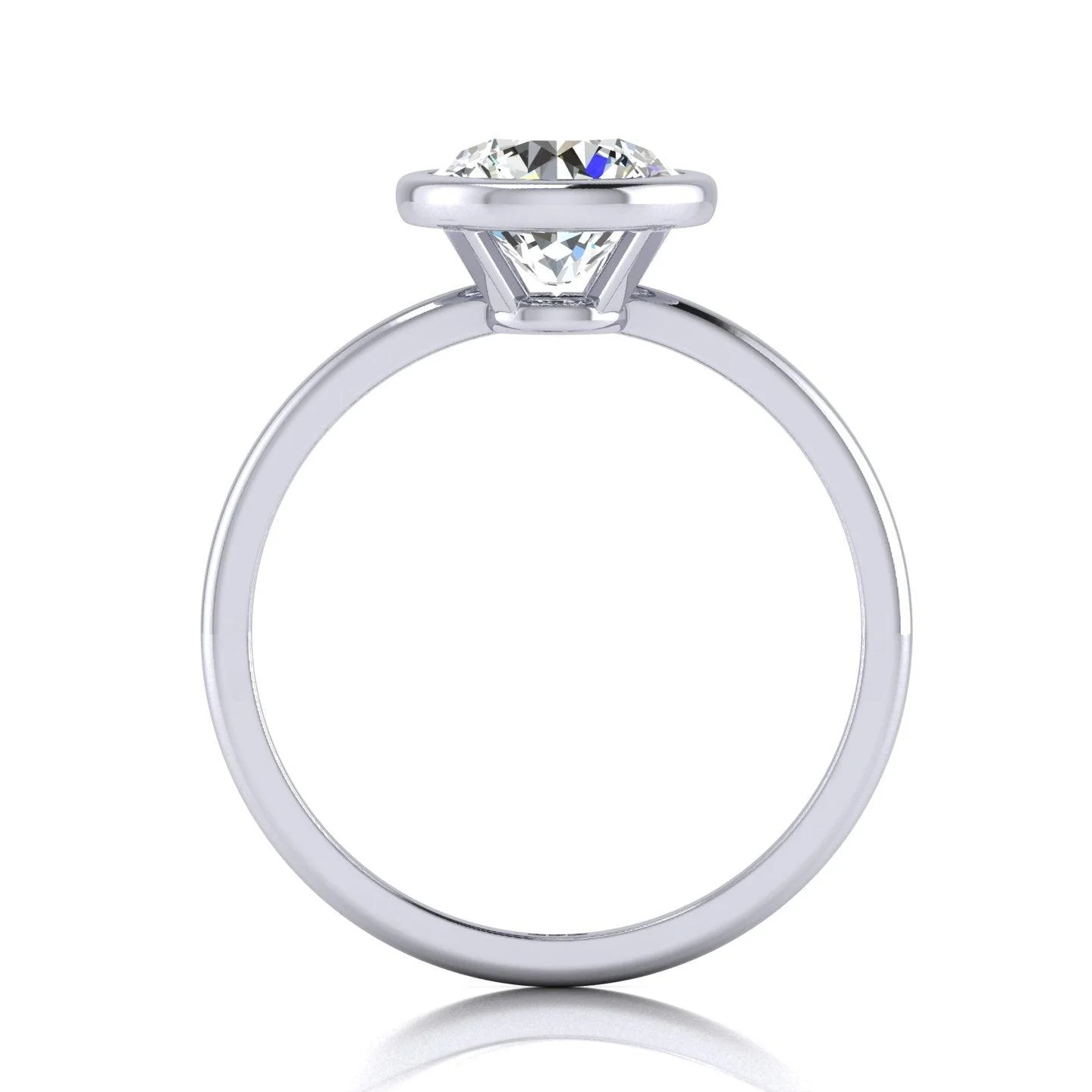 Certified Classic Round Diamond Solitaire Engagement Ring 1.00CT E/VS - Image 2