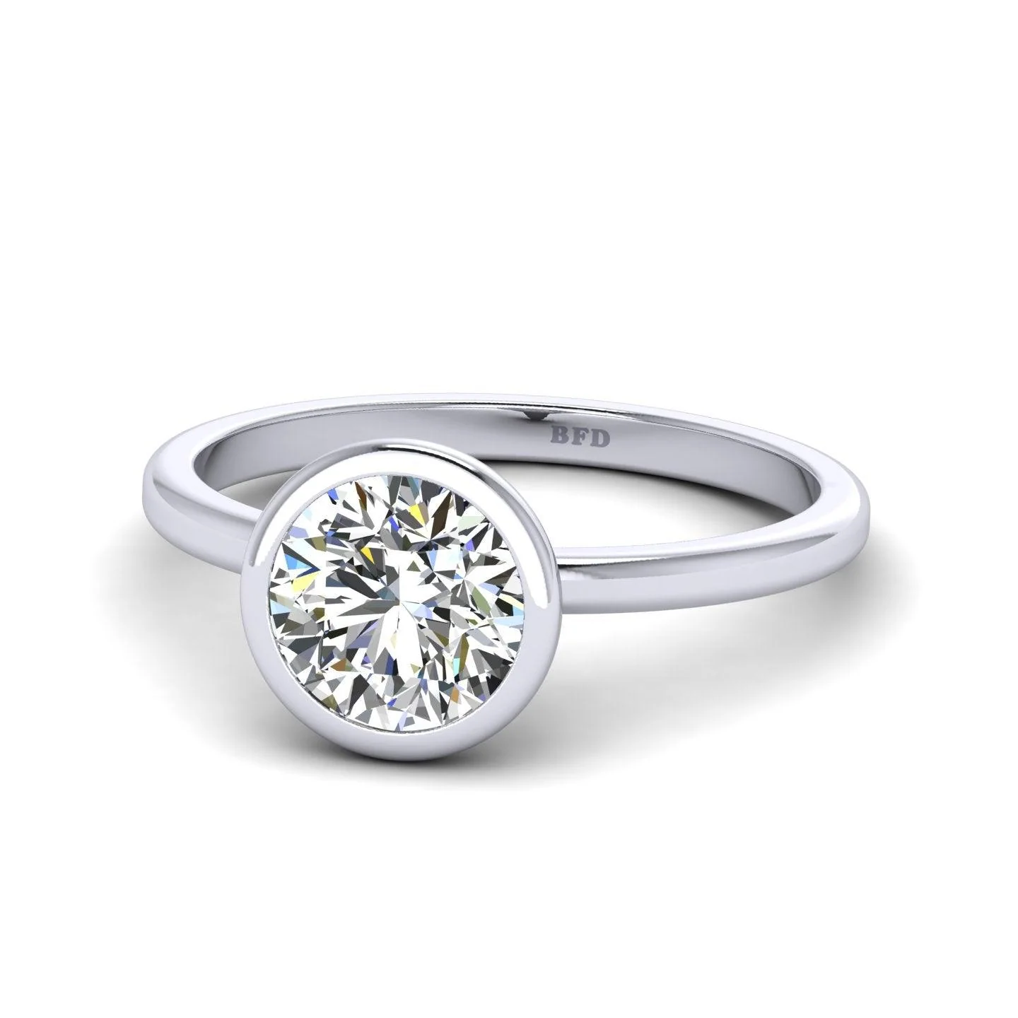 Certified Classic Round Diamond Solitaire Engagement Ring 1.00CT E/VS - Image 3