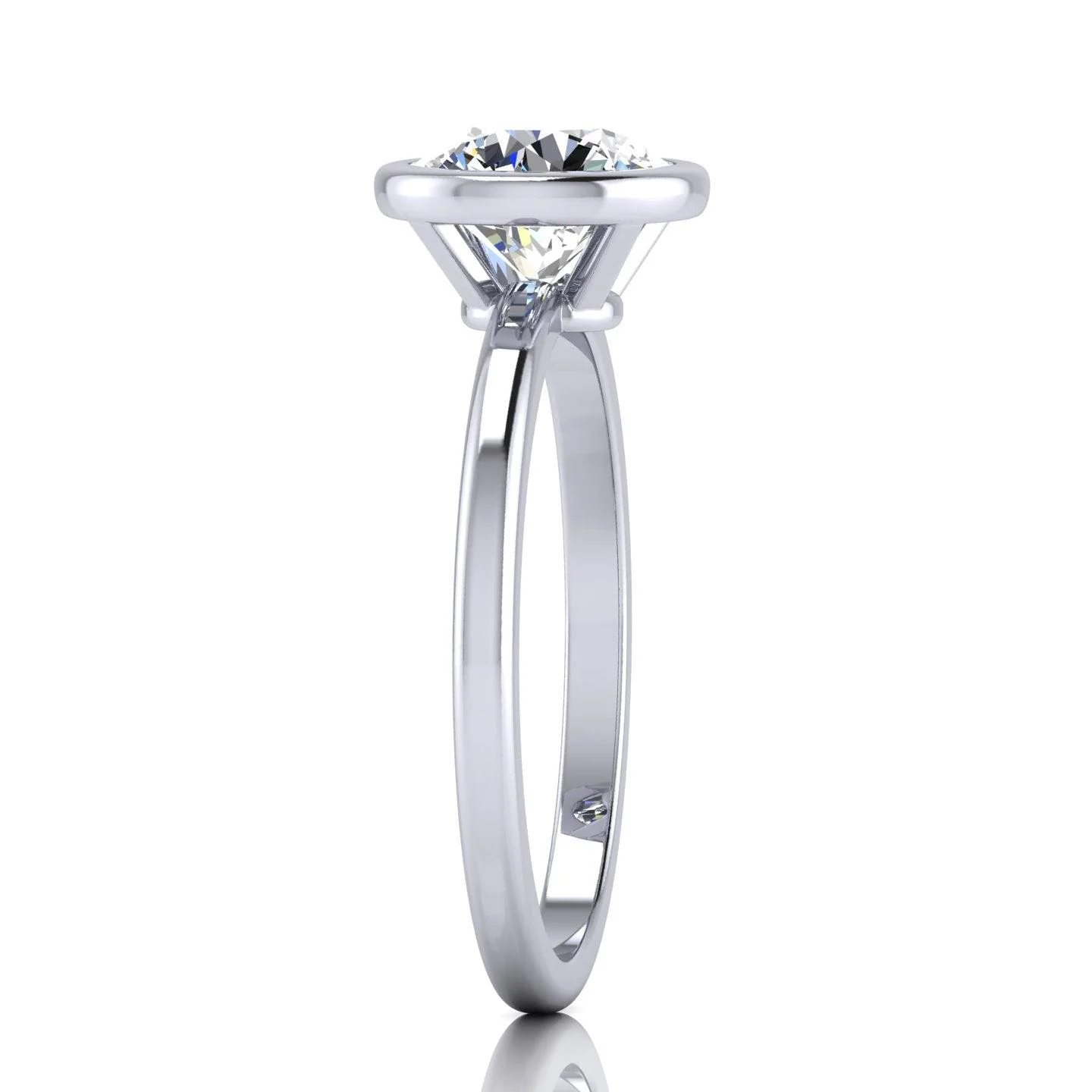 Certified Classic Round Diamond Solitaire Engagement Ring 1.00CT E/VS - Image 4