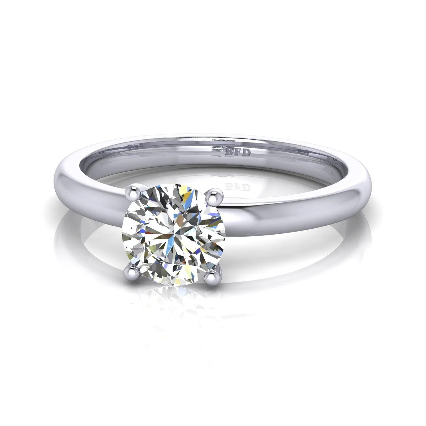 IGI CERTIFIED D/VVS 2.80CT Round Diamond Solitaire Engagement Ring, 950 Platinum