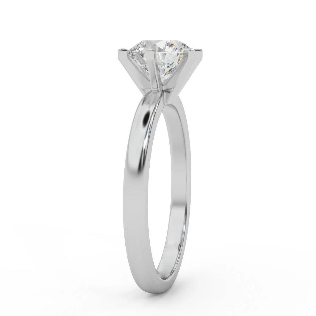 Clearance IGI Certified D-F/VS 4.00Ct Round Diamond Solitaire Engagement Ring in Platinum - Image 10