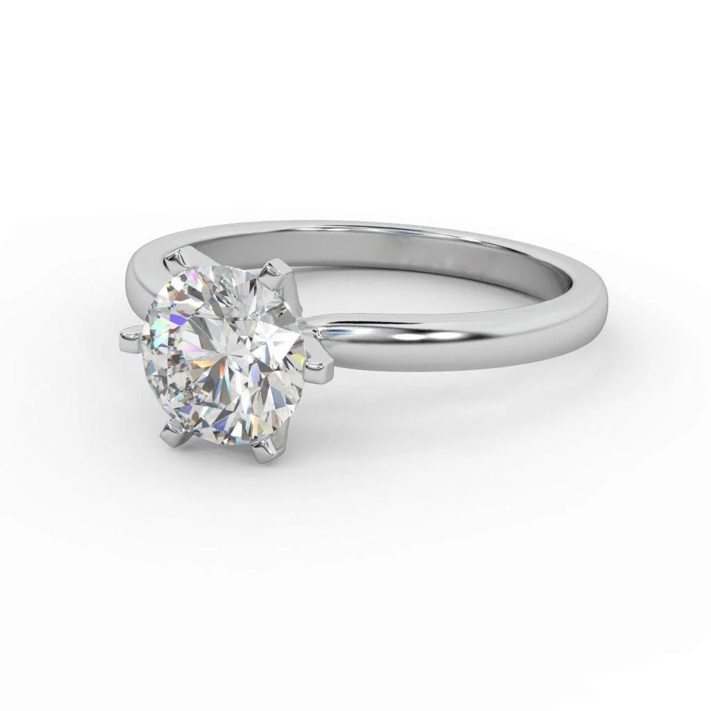 Clearance IGI Certified D-F/VS 4.00Ct Round Diamond Solitaire Engagement Ring in Platinum - Image 6