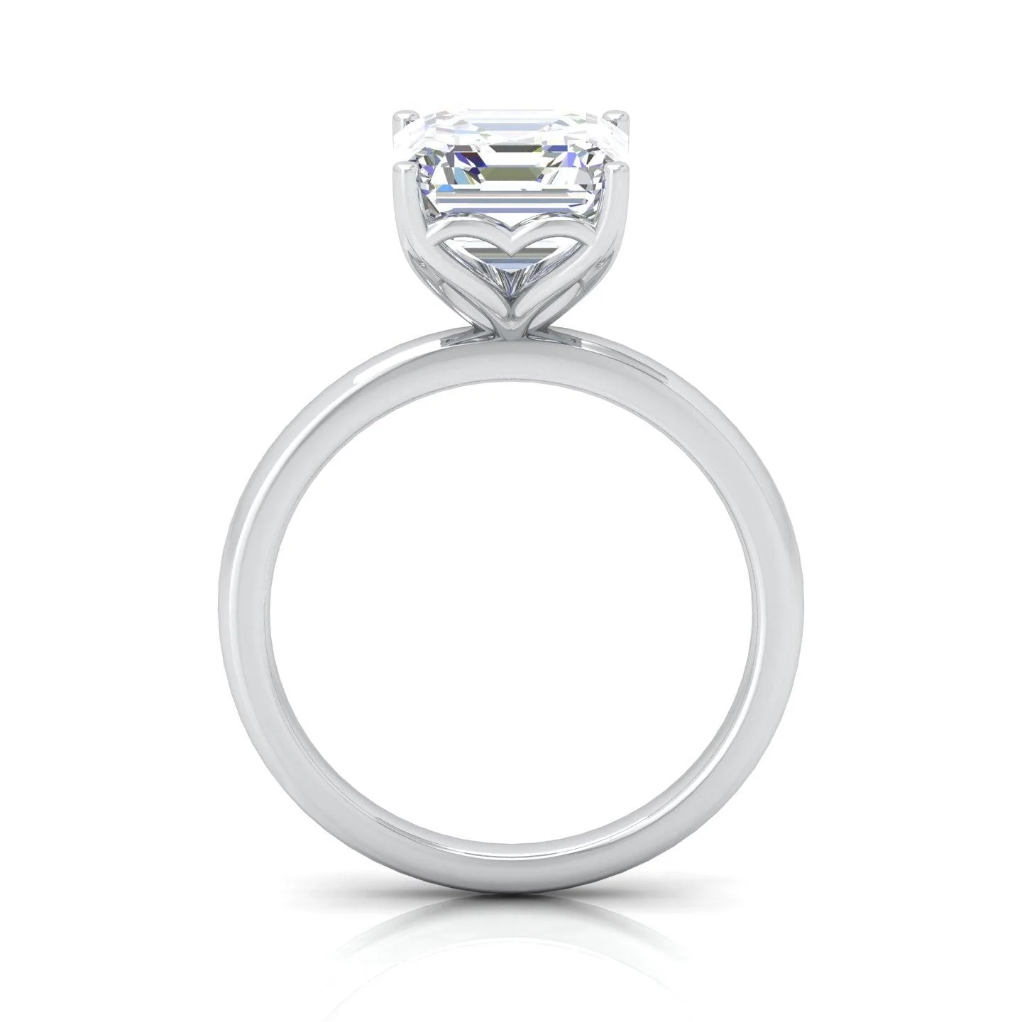 IGI Certified E/VS Asscher Diamond Solitaire Engagement Ring - amadadiamonds - Image 6