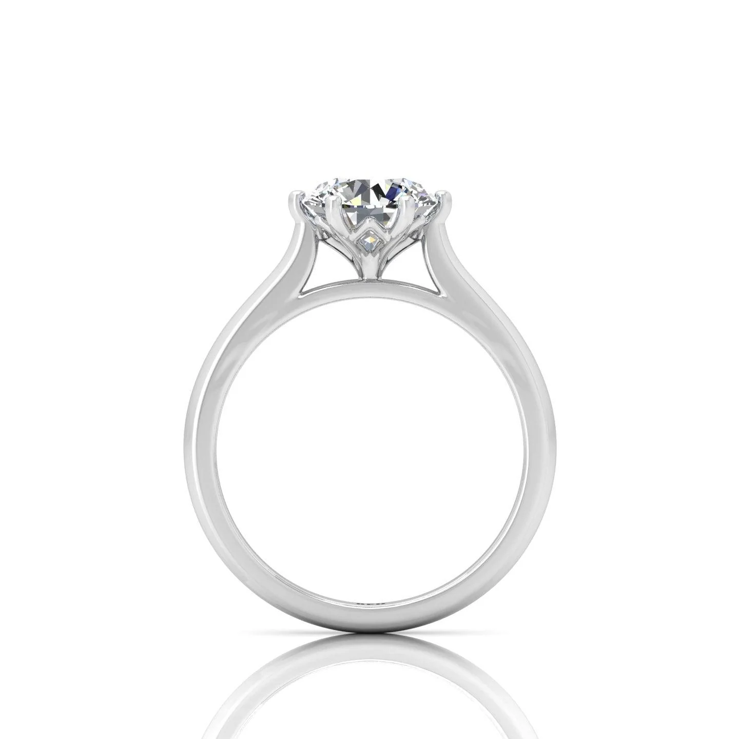 IGI Certified E/VS Classic Round Diamond Solitaire Engagement Ring - amadadiamonds - Image 6