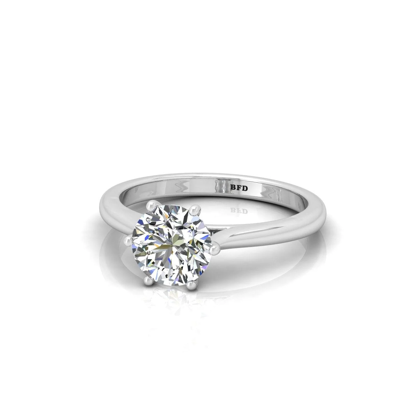 IGI Certified E/VS Classic Round Diamond Solitaire Engagement Ring - amadadiamonds - Image 8