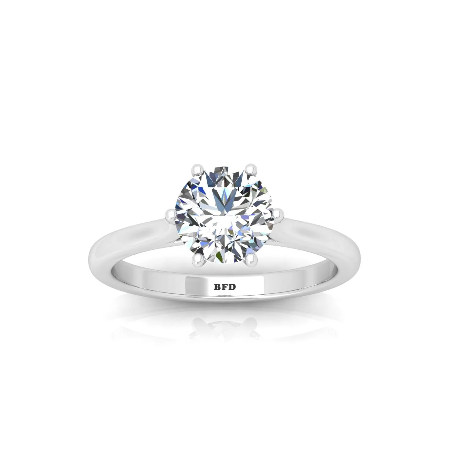IGI Certified E/VS Classic Round Diamond Solitaire Engagement Ring - amadadiamonds - Image 9