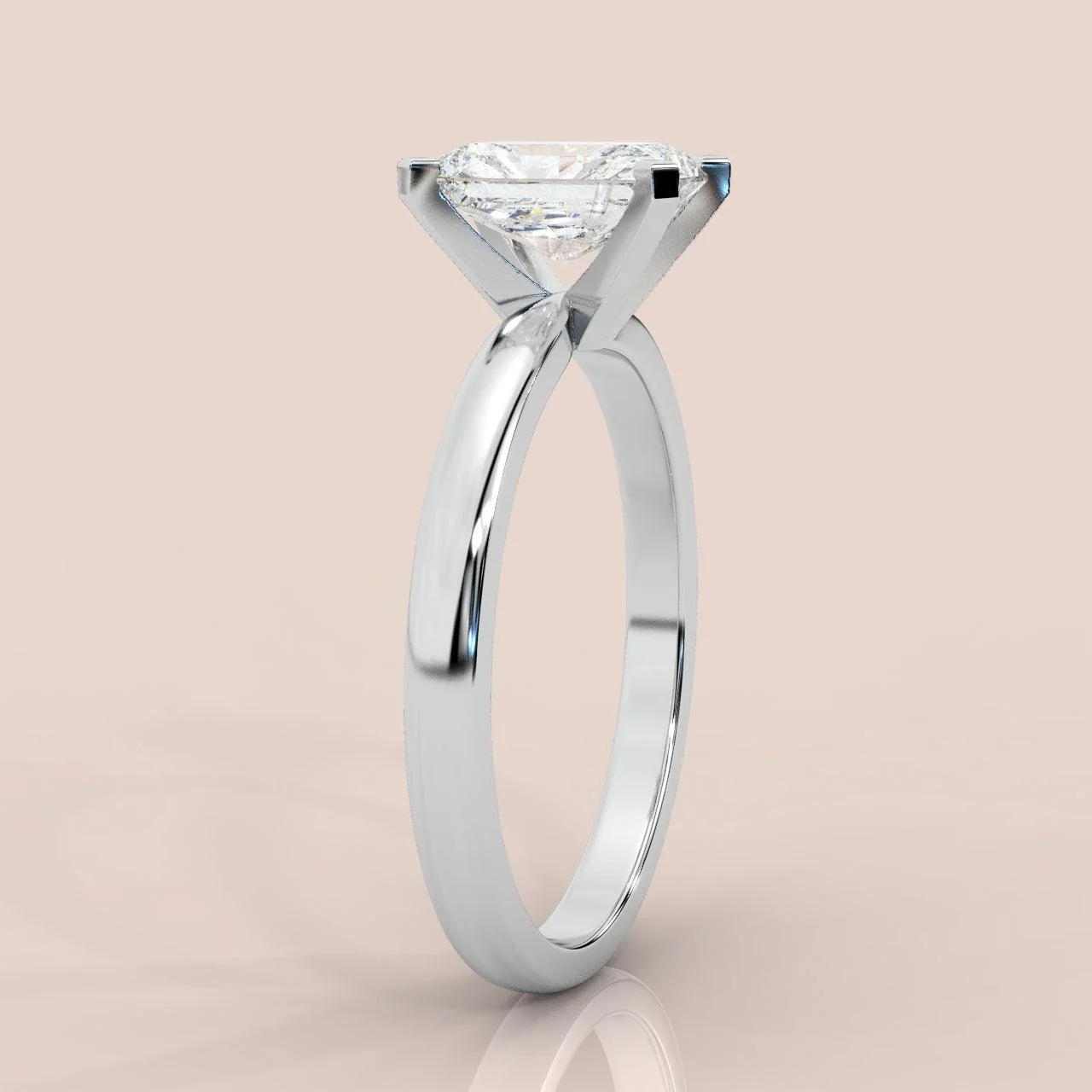 IGI Certified Radiant Diamond Solitaire Engagement Ring Platinum 1.00Ct-7.00Ct - Image 2