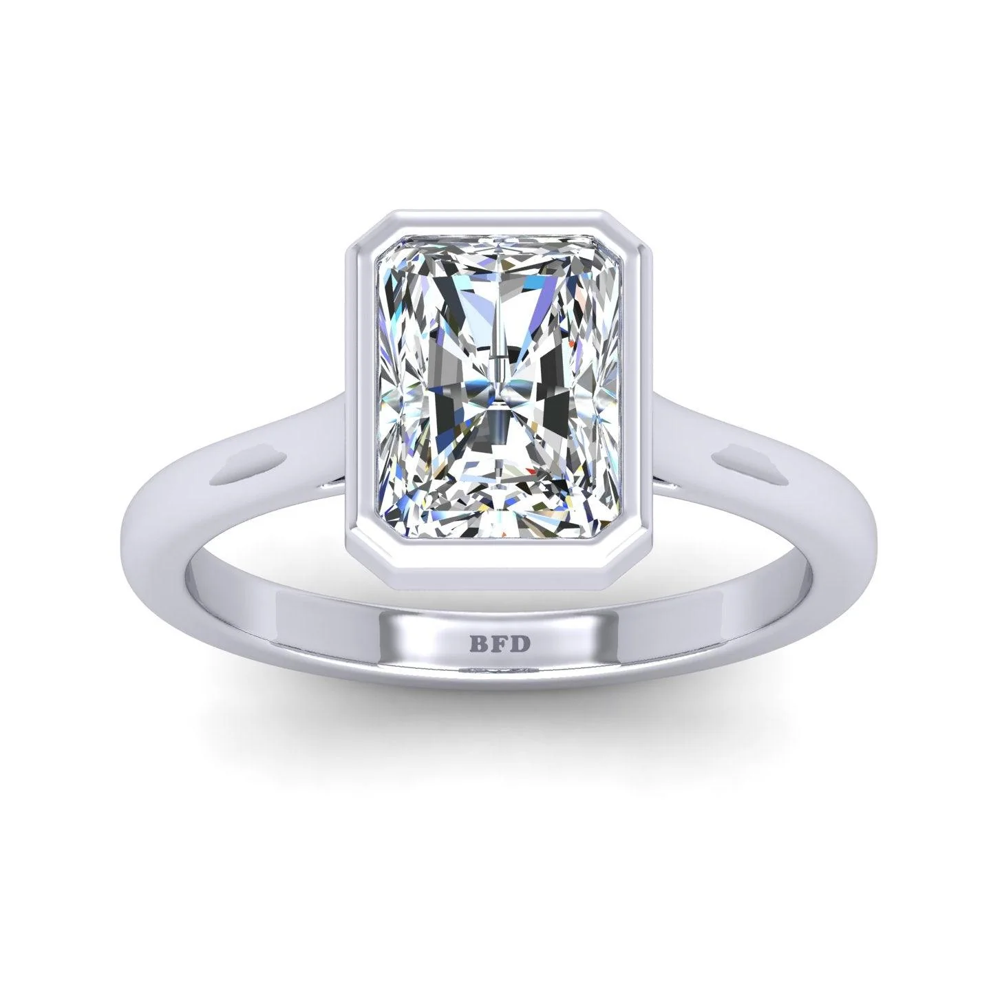 IGI Certified Radiant Diamond Solitaire Engagement Ring Platinum 1.00Ct-7.00Ct