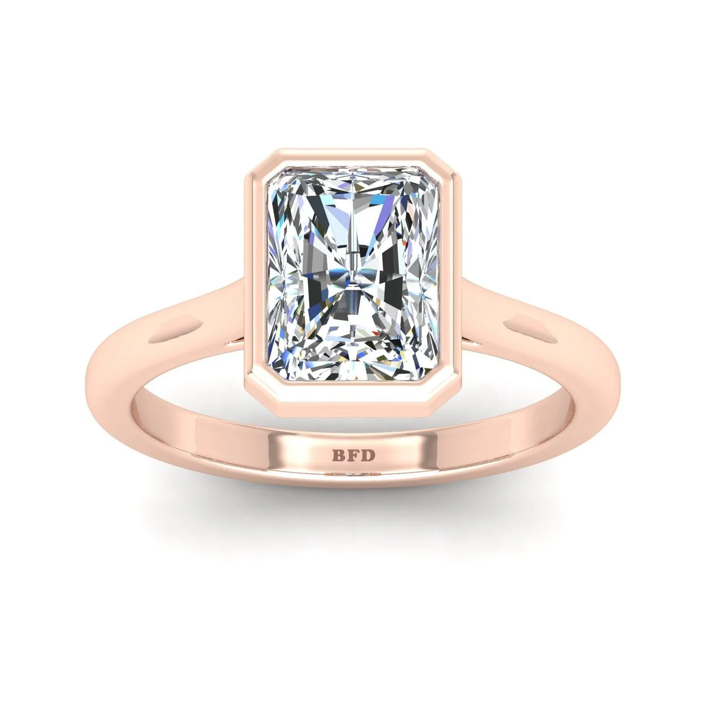IGI Certified Radiant Diamond Solitaire Engagement Ring Platinum 1.00Ct-7.00Ct - Image 2