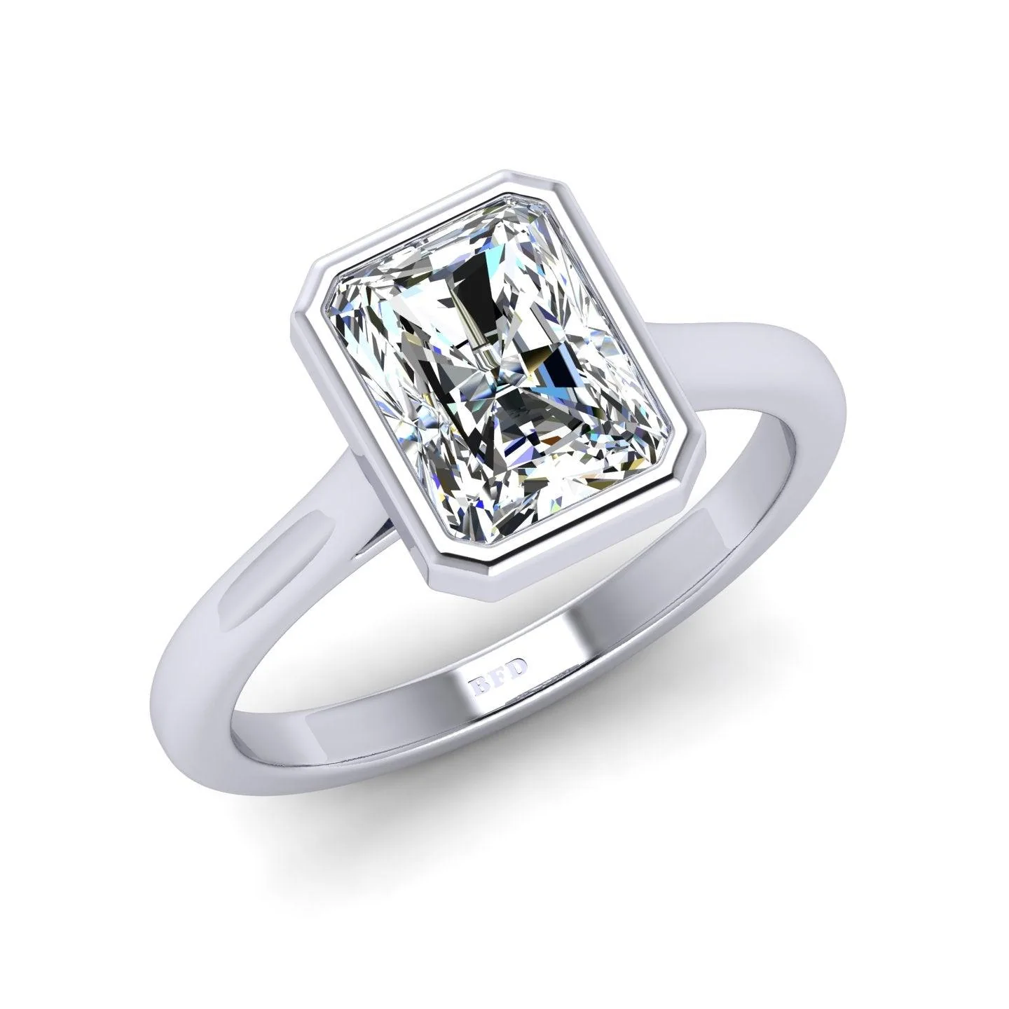 IGI Certified Radiant Diamond Solitaire Engagement Ring Platinum 1.00Ct-7.00Ct - Image 4