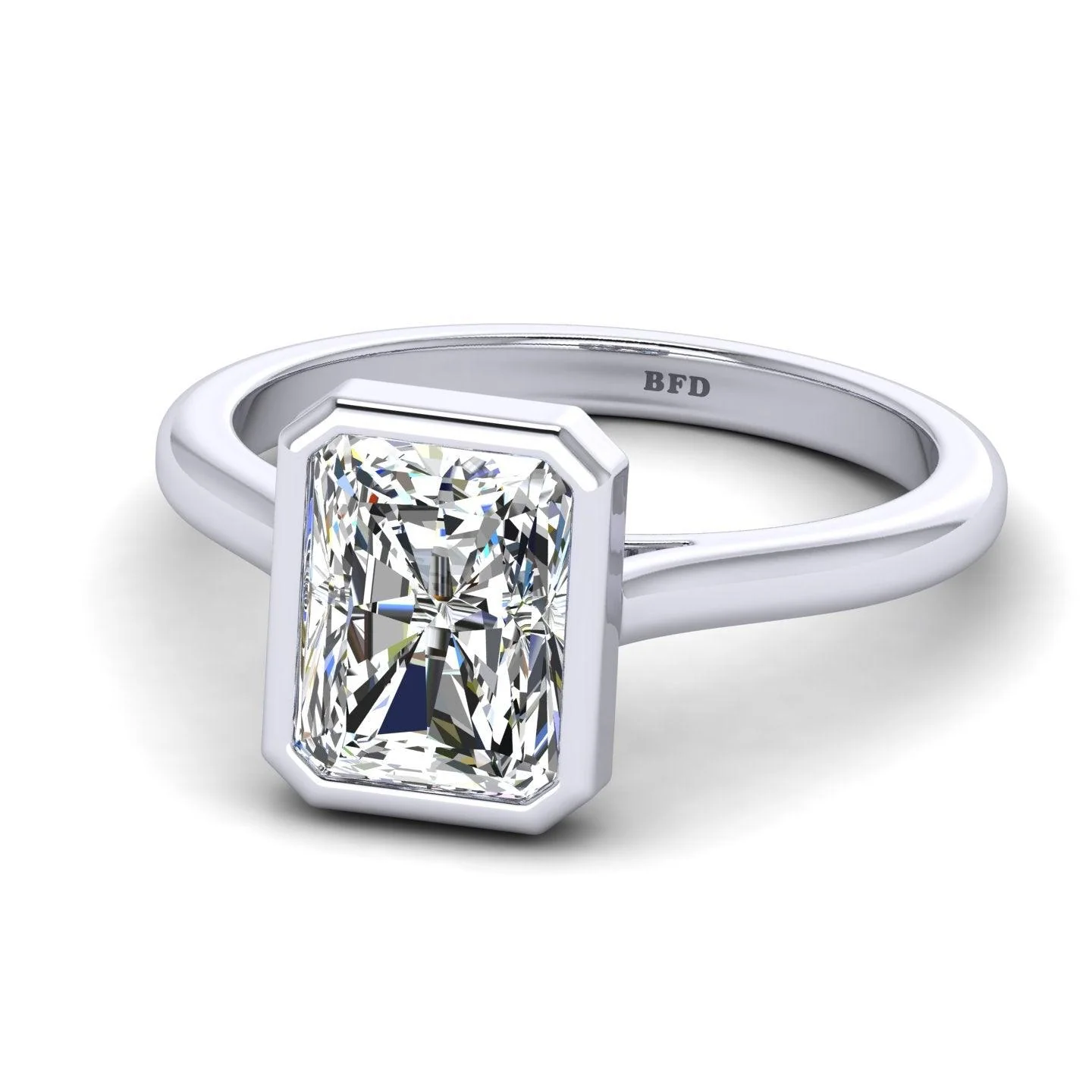 IGI Certified Radiant Diamond Solitaire Engagement Ring Platinum 1.00Ct-7.00Ct - Image 7