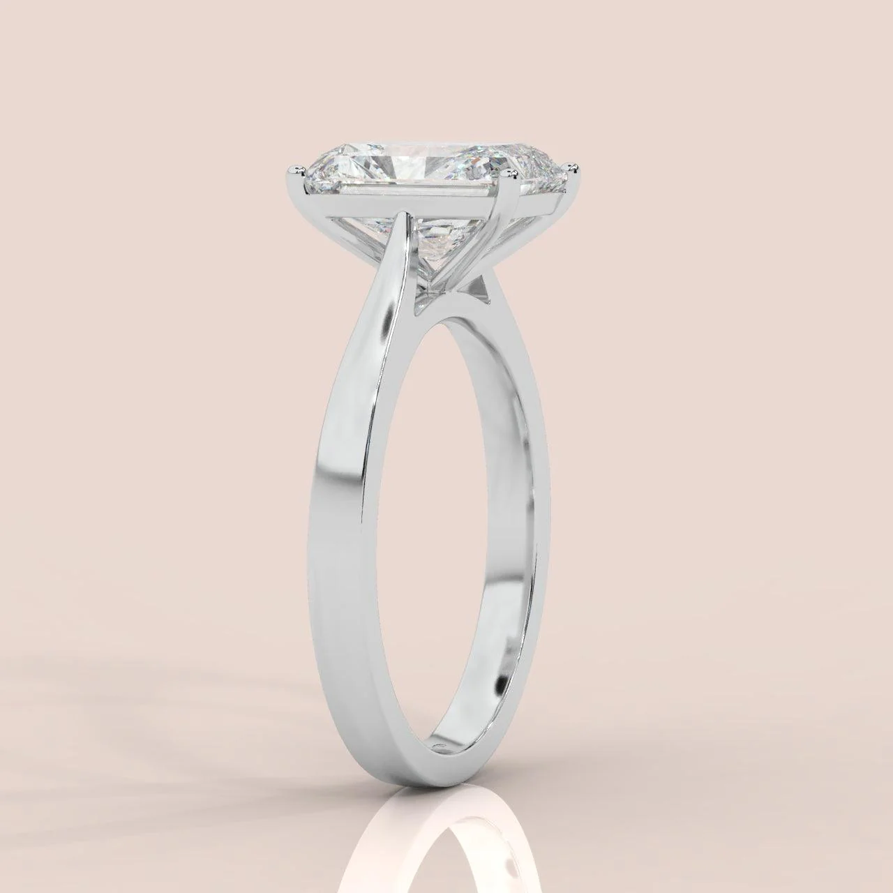 IGI Certified Radiant Diamond Solitaire Engagement Ring Platinum 1.00Ct-7.00Ct - Image 5