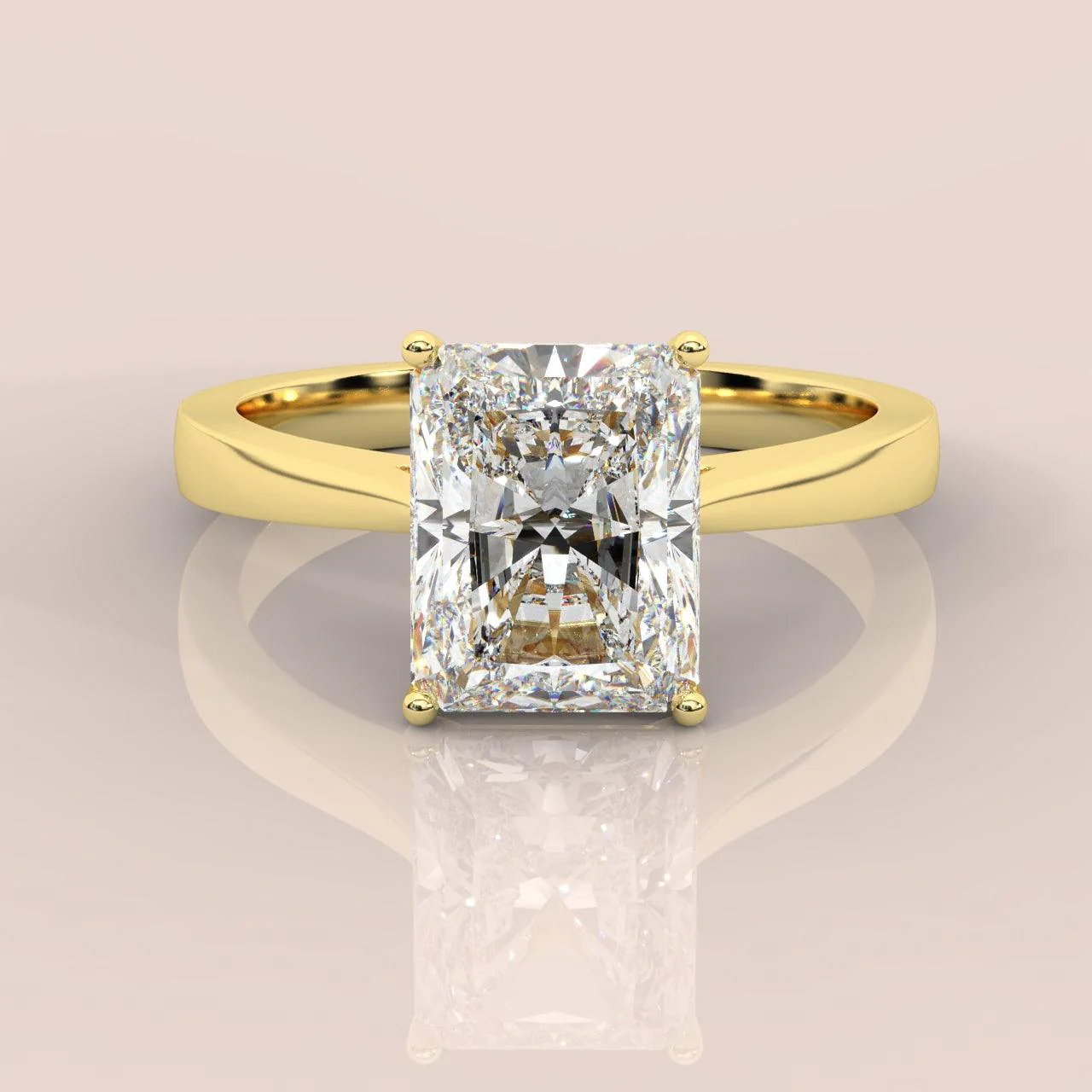 IGI Certified Radiant Diamond Solitaire Engagement Ring Platinum 1.00Ct-7.00Ct - Image 6