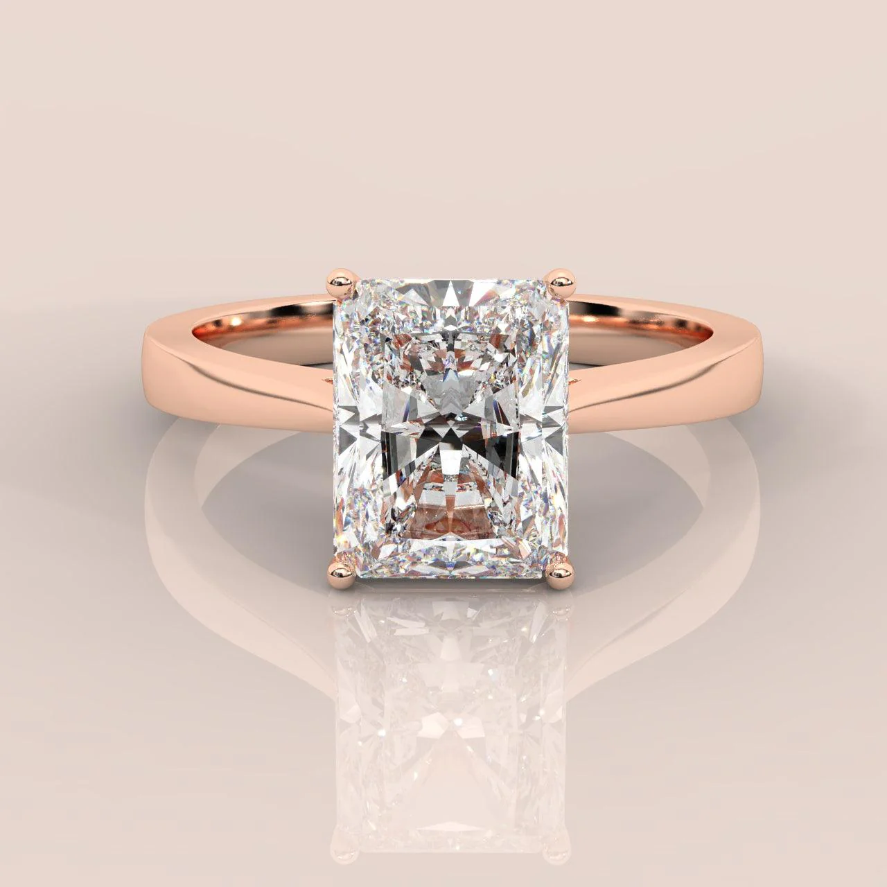 IGI Certified Radiant Diamond Solitaire Engagement Ring Platinum 1.00Ct-7.00Ct - Image 7