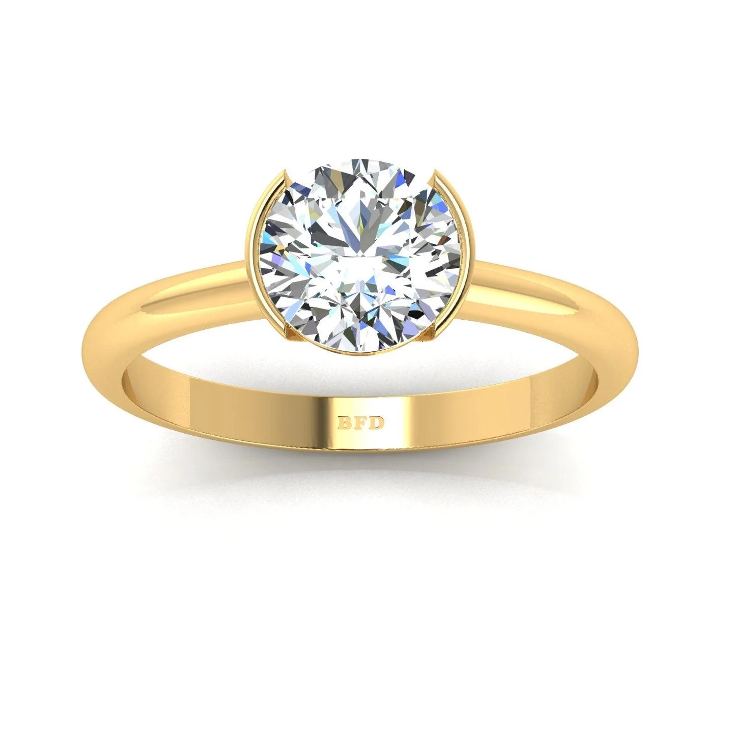 Certified Round Diamond Solitaire Engagement Ring 1.00CT E/VS - Image 5