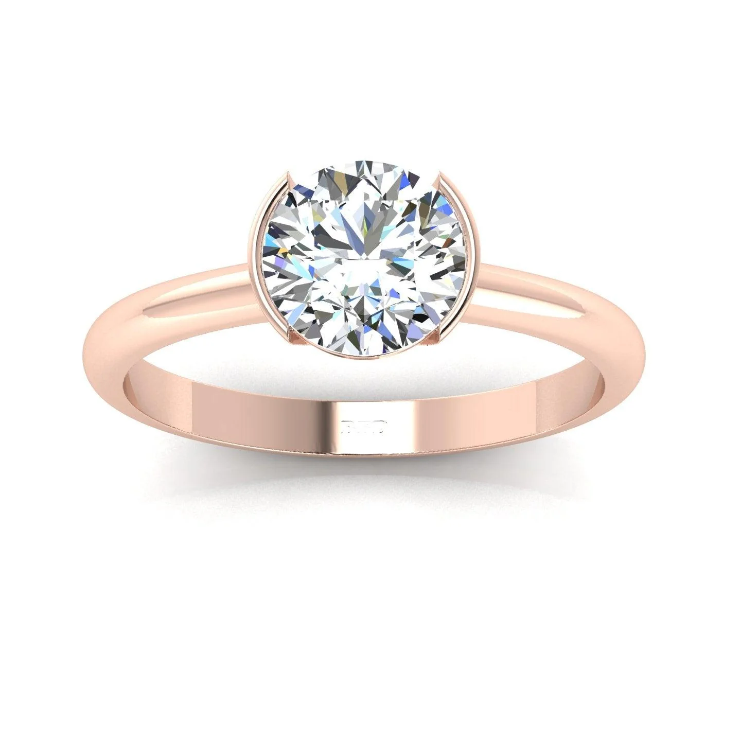 Certified Round Diamond Solitaire Engagement Ring 1.00CT E/VS - Image 6