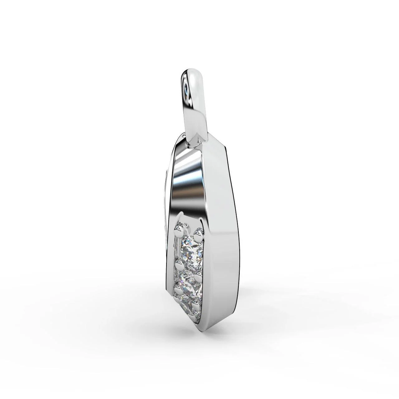 Infinity Style Natural Round Diamond Pendant Women Necklace - Image 6