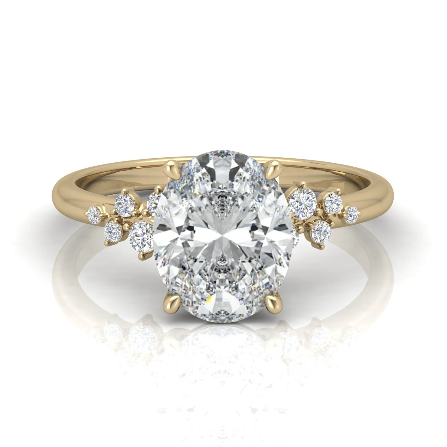 Jasmine Oval Diamond Engagement Ring