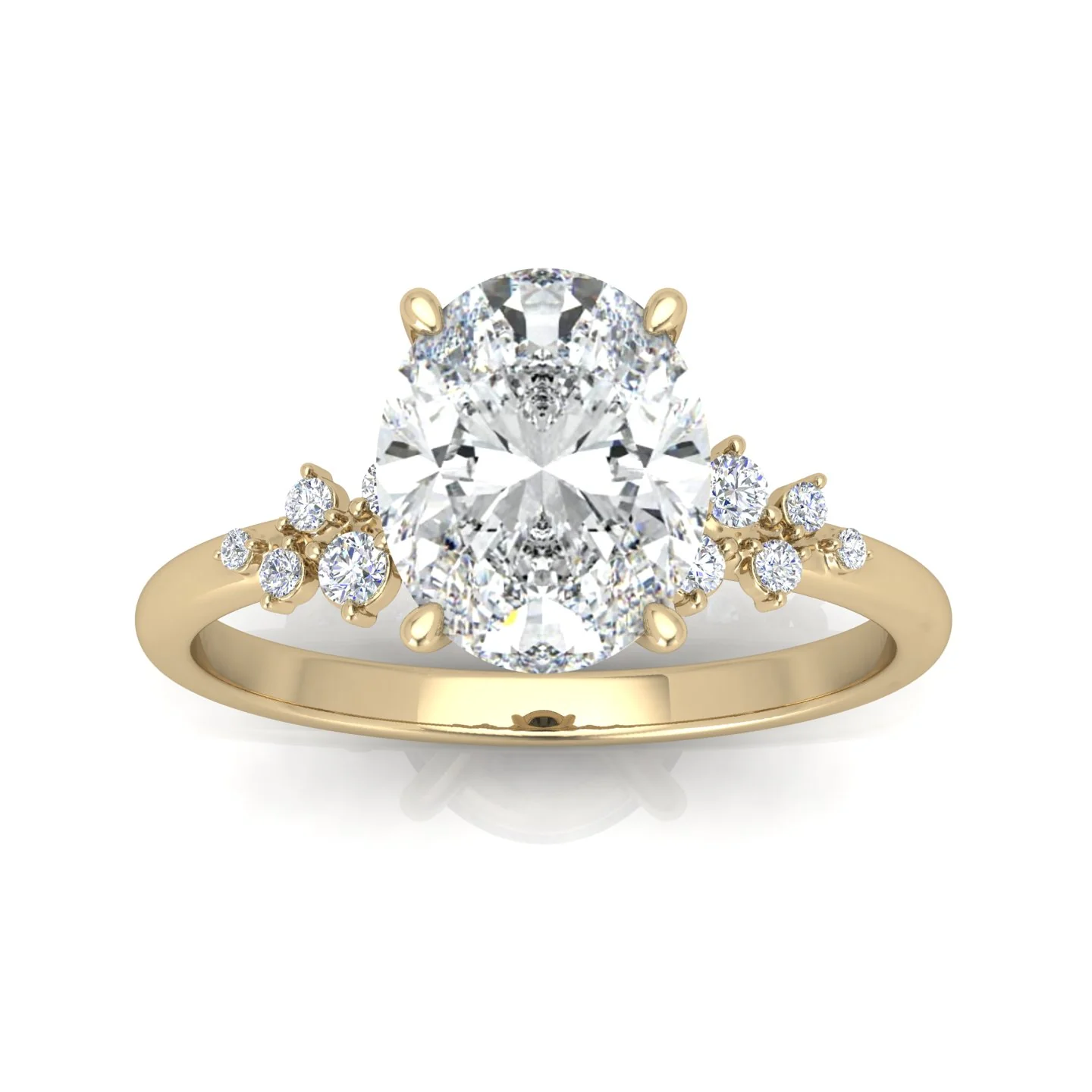 Jasmine Oval Diamond Engagement Ring - Image 10