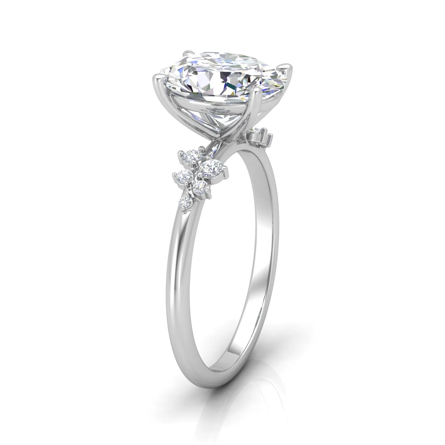 Jasmine Oval Diamond Engagement Ring - Image 3