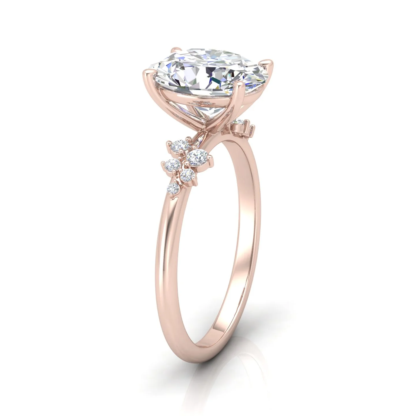 Jasmine Oval Diamond Engagement Ring - Image 4