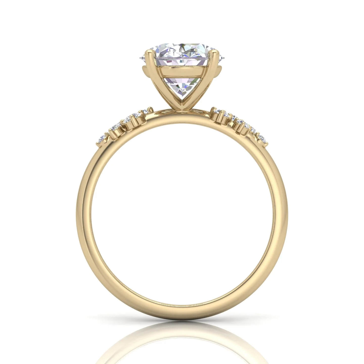 Jasmine Oval Diamond Engagement Ring - Image 7