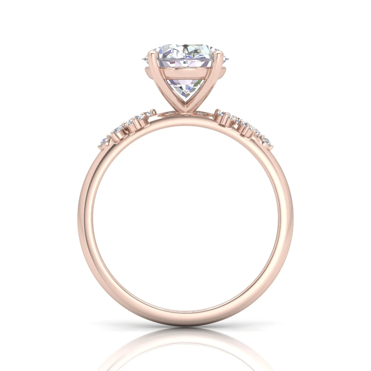 Jasmine Oval Diamond Engagement Ring - Image 9