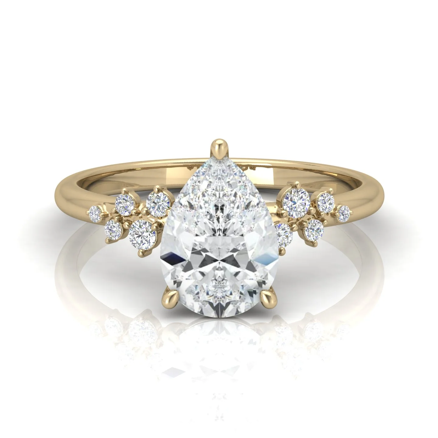 Jasmine Pear Diamond Engagement Ring