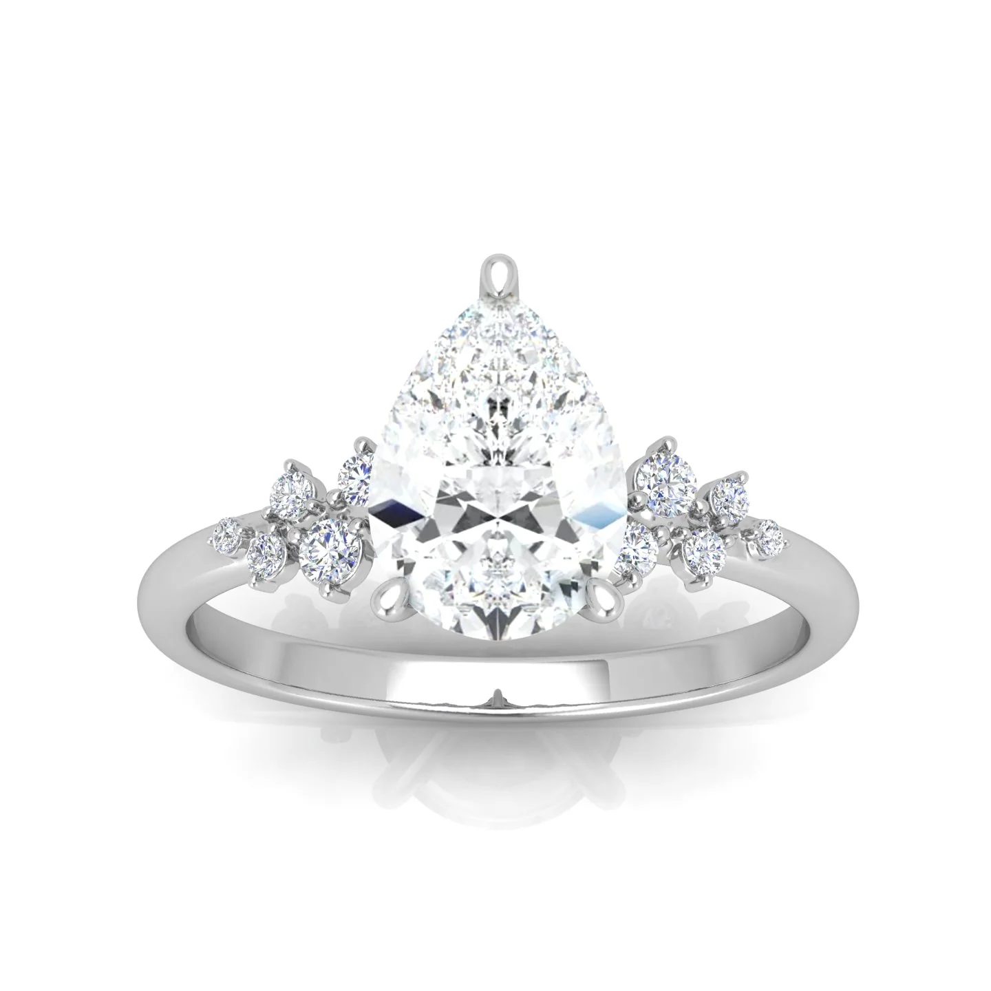 Jasmine Pear Diamond Engagement Ring - Image 11