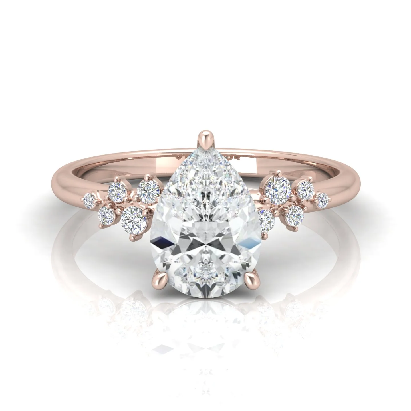 Jasmine Pear Diamond Engagement Ring - Image 12