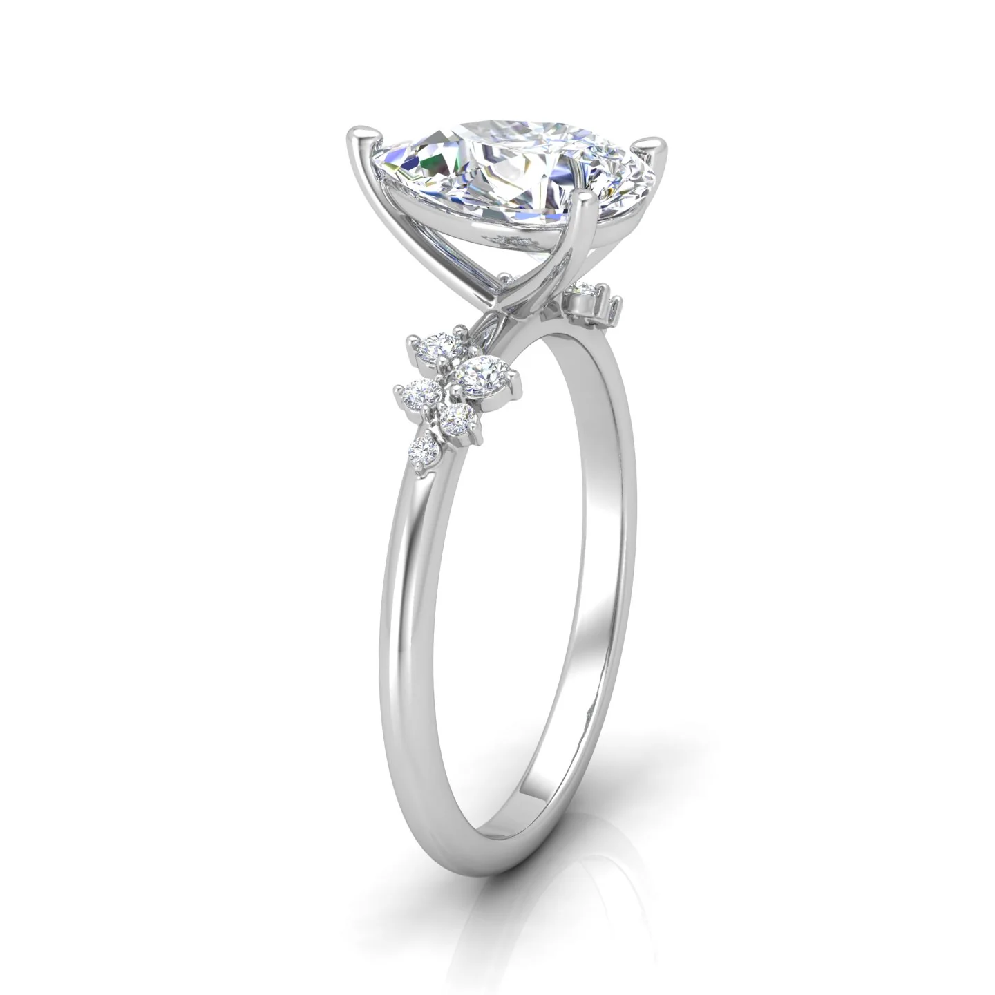 Jasmine Pear Diamond Engagement Ring - Image 3