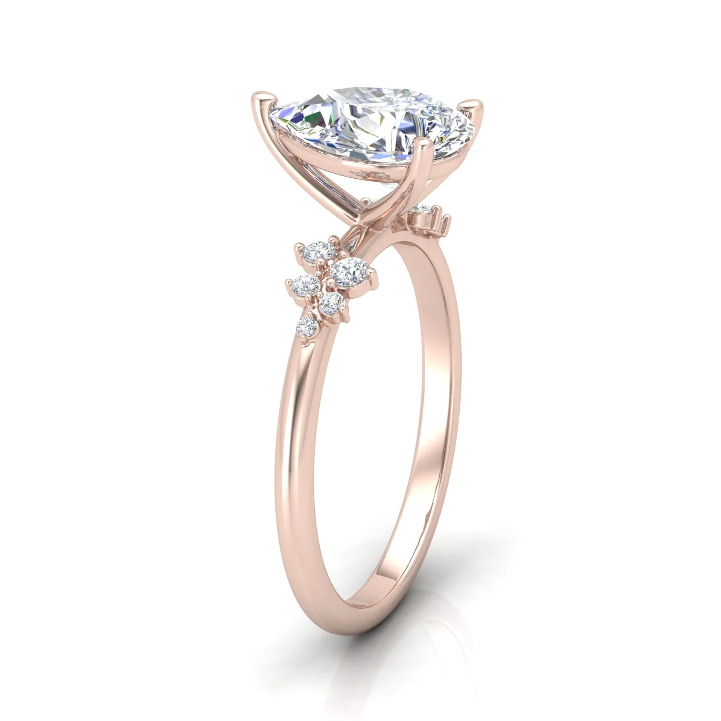 Jasmine Pear Diamond Engagement Ring - Image 4