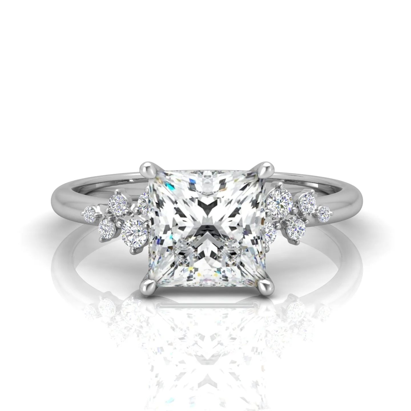 Jasmine Princess Diamond Engagement Ring - Image 10