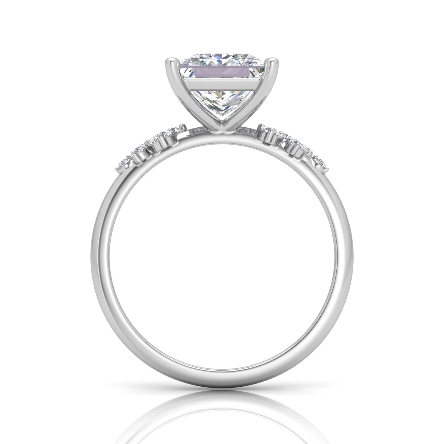 Jasmine Princess Diamond Engagement Ring - Image 7