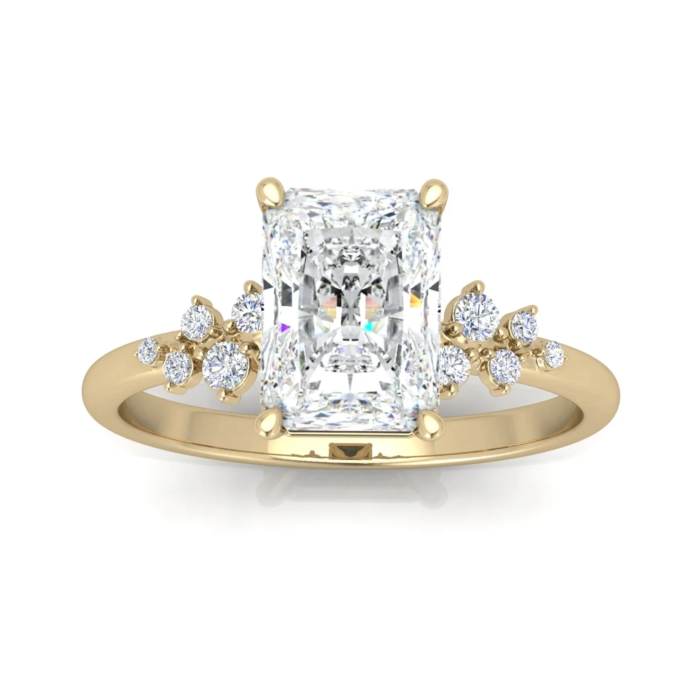 Jasmine Radiant Diamond Engagement Ring - Image 10