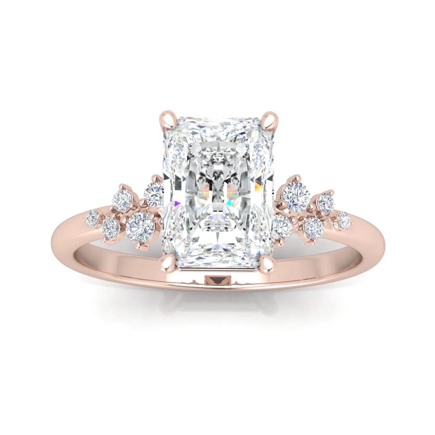 Jasmine Radiant Diamond Engagement Ring - Image 11