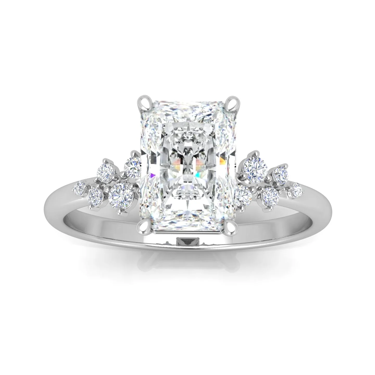 Jasmine Radiant Diamond Engagement Ring - Image 12