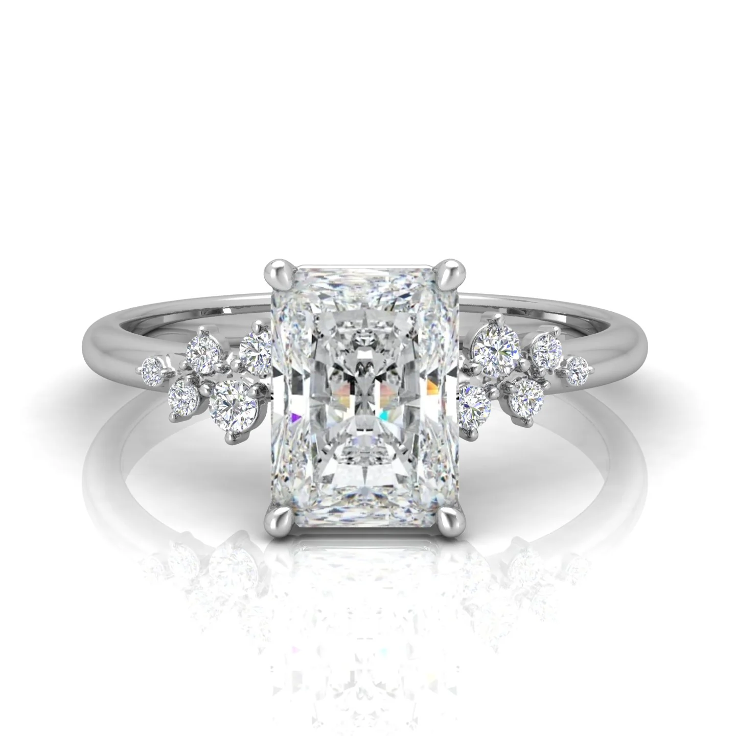 Jasmine Radiant Diamond Engagement Ring - Image 14