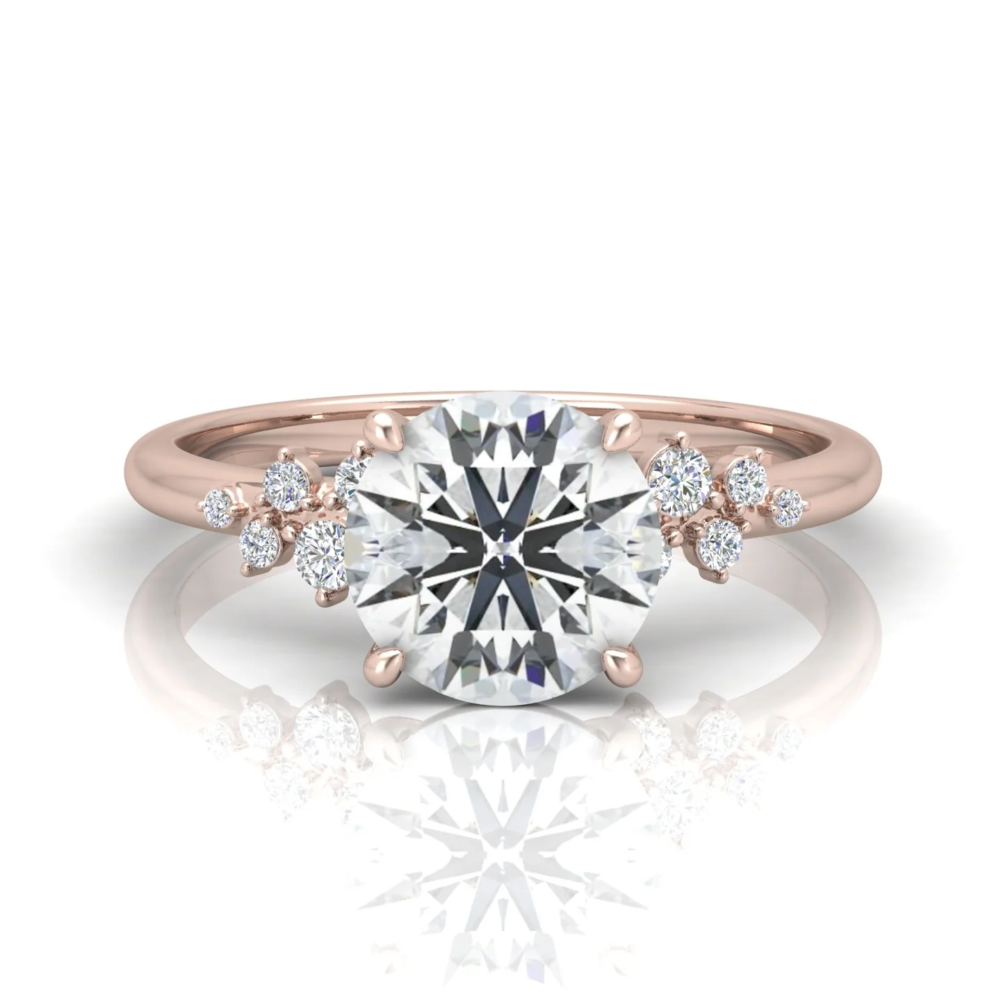 Jasmine Round Diamond Engagement Ring - Image 10
