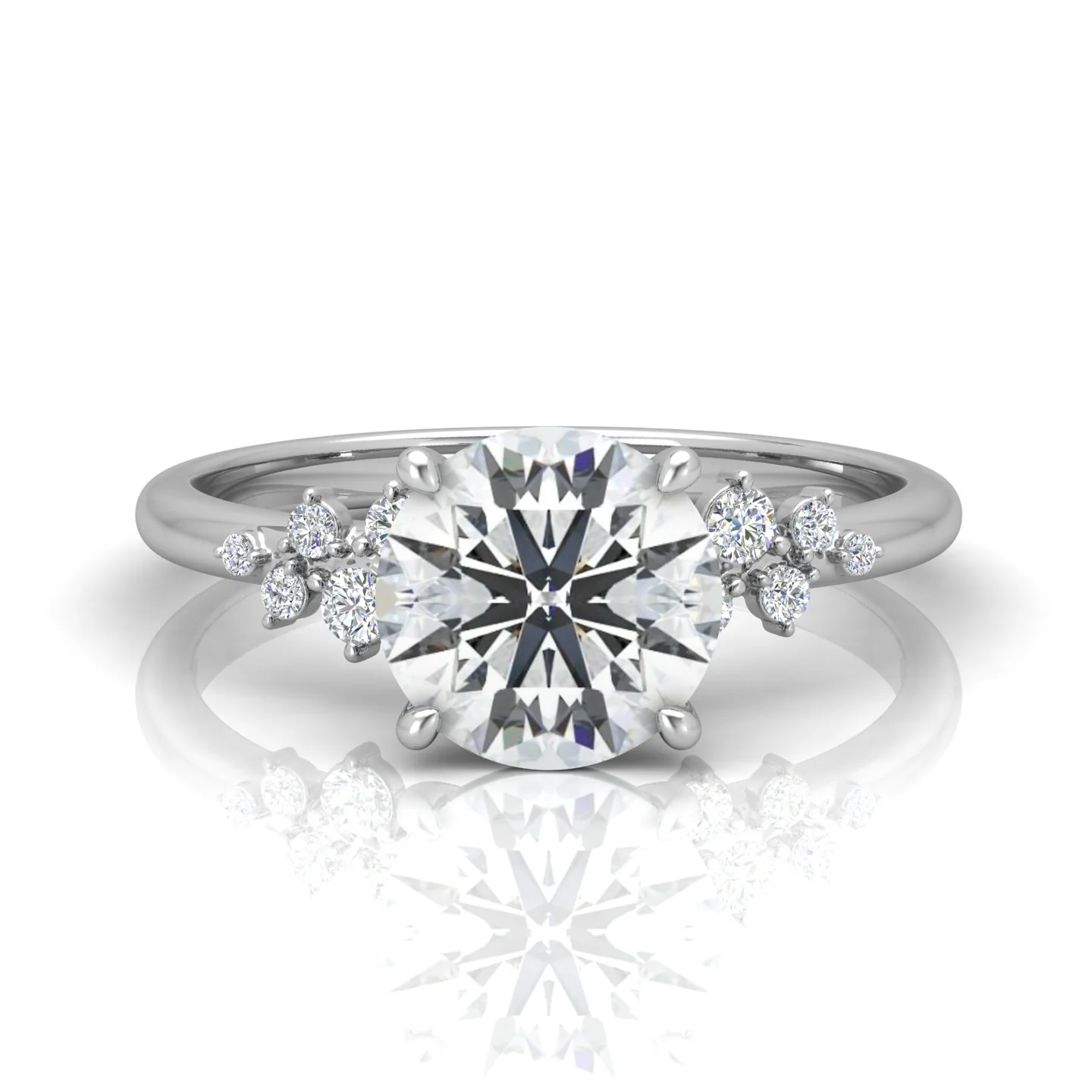 Jasmine Round Diamond Engagement Ring - Image 11
