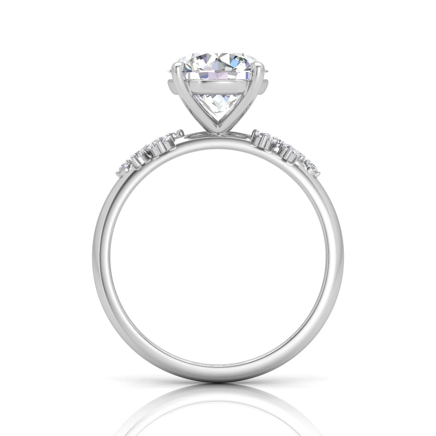 Jasmine Round Diamond Engagement Ring - Image 14