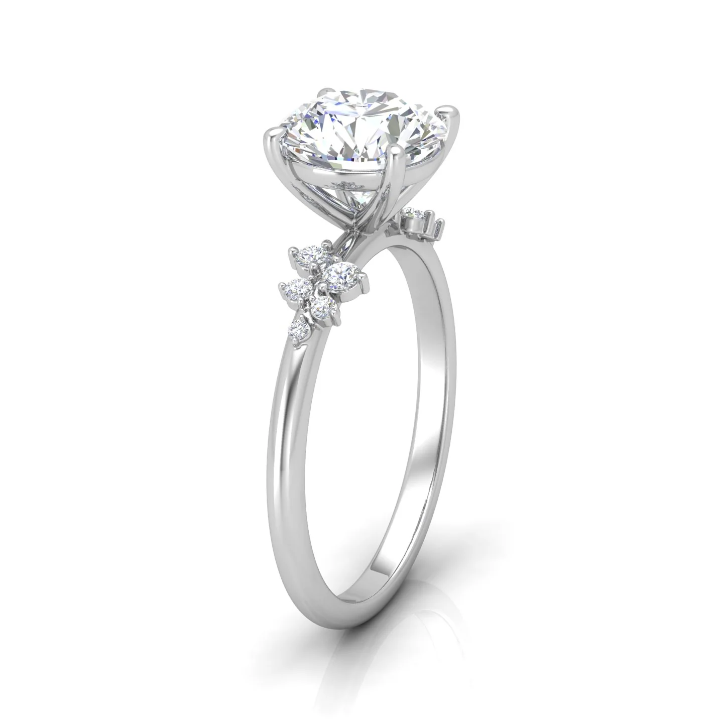 Jasmine Round Diamond Engagement Ring - Image 3