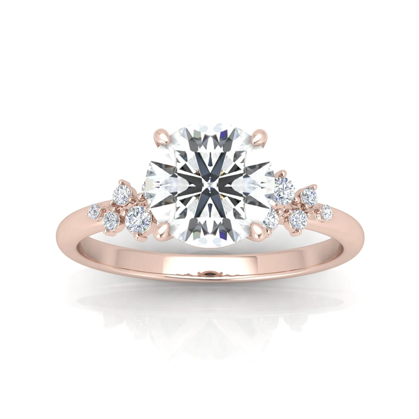 Jasmine Round Diamond Engagement Ring - Image 8