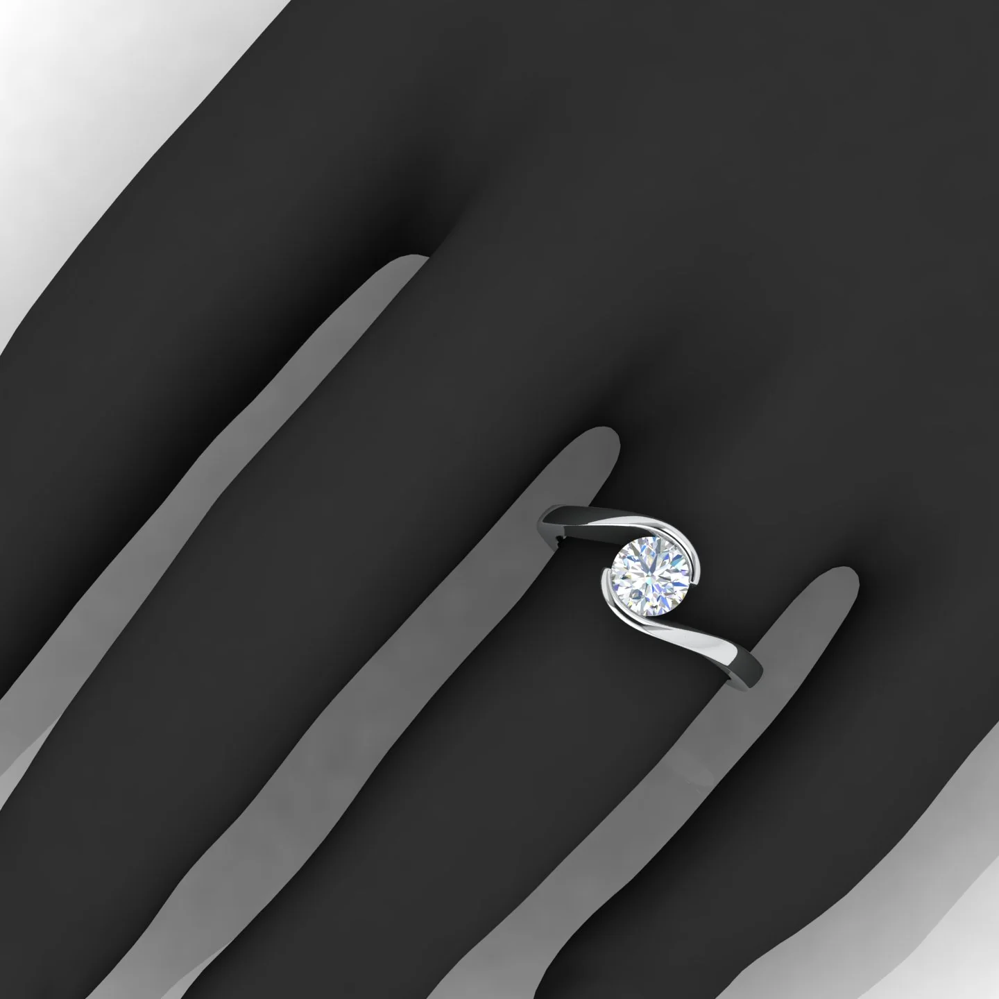 1.00 Carat D/VS Lab Round Diamond Solitaire Engagement Ring For Women - Image 8