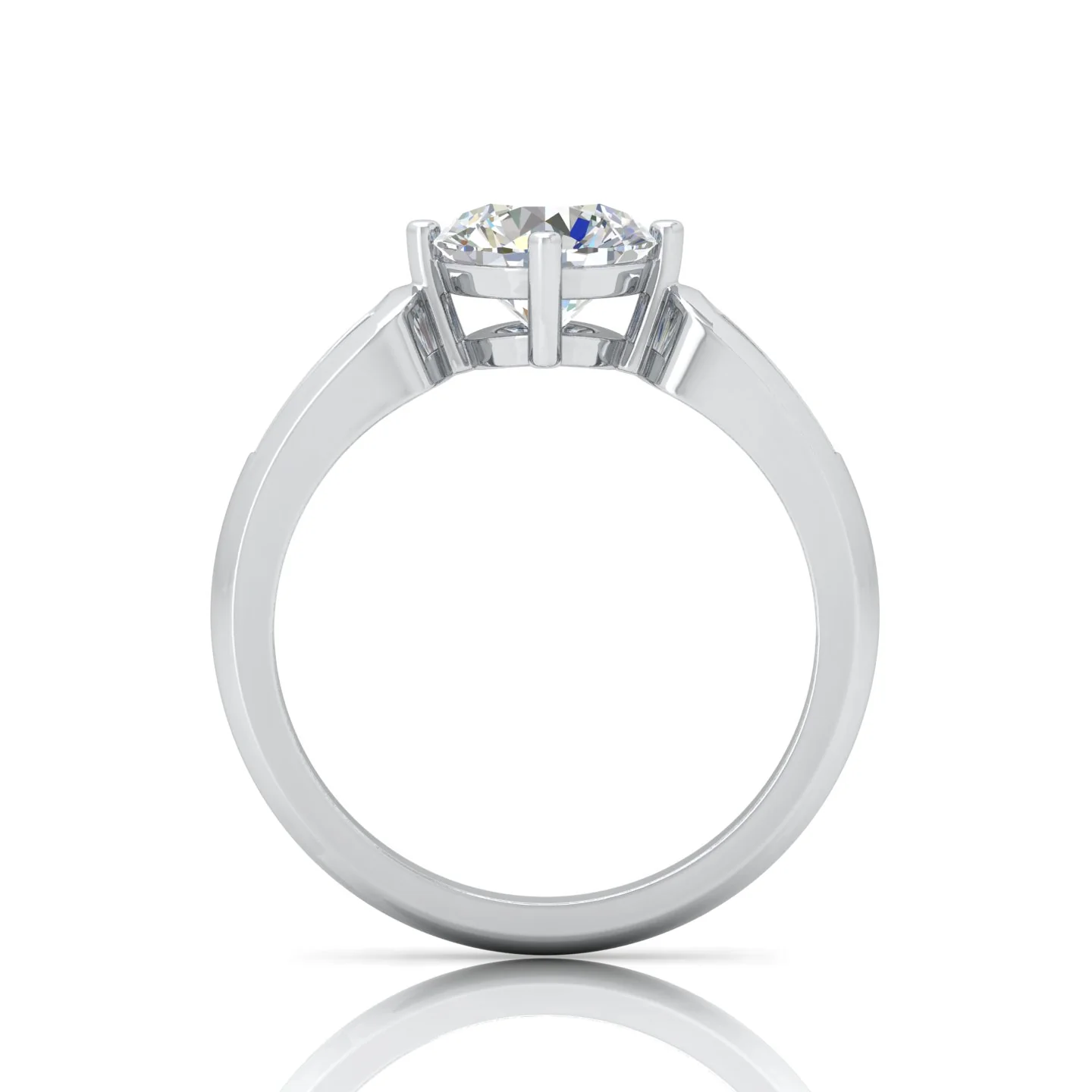Classic 2.00 Carat D/VS Lab Round Diamond Solitaire Engagement Ring For Women - Image 2