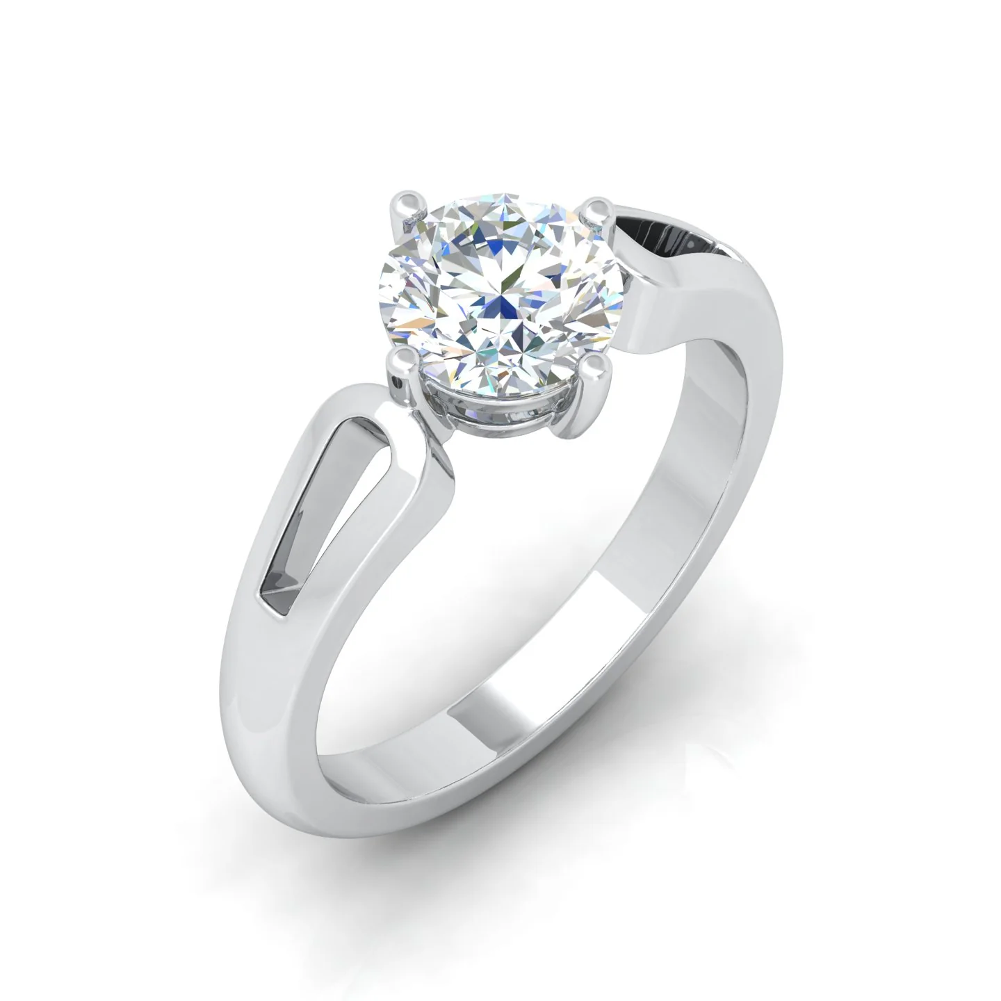 Classic 2.00 Carat D/VS Lab Round Diamond Solitaire Engagement Ring For Women - Image 3